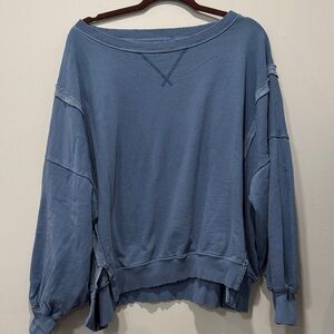 American Eagle Outfitters Oversized Blue Sweatshirt
